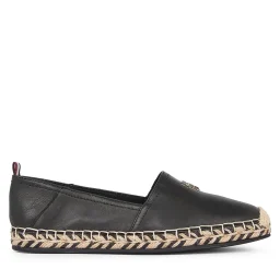 Tommy Hilfiger TH Leather Flat Espadrille FW0FW07720 BDS